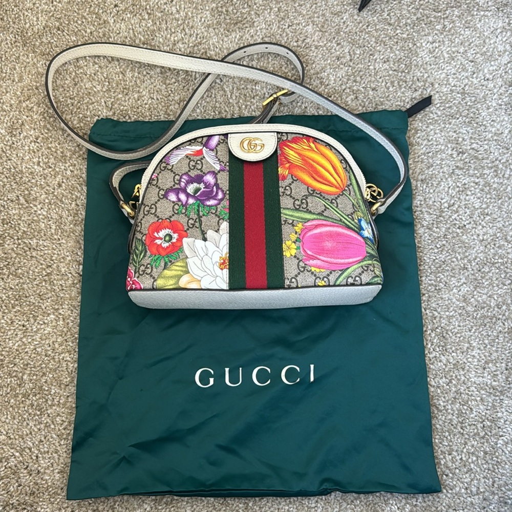 Gucci Perfect Condition Flora Ophidia Dome Bag